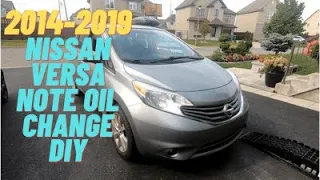 nissan versa note oil change 2014-2019 DIY.