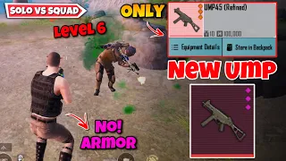 No Armor ❌ Ump45 Legendary Only Solo vs Squad Challenge ✅ | Pubg Metro Royale Chapter 18