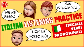 Italian Listening Practice - Speciale VERBI PRONOMINALI | A2 Italian