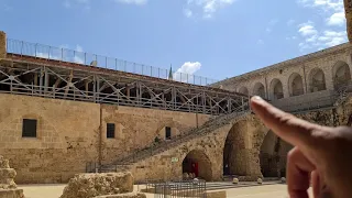 The Fortress Courtyard - The Story of the Hospitaller Crusaders Fortress Acre / Akko, Israel