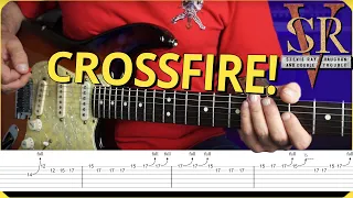 Stevie Ray's CRAZY solo in CROSSFIRE but it's in STANDARD TUNING / with TABS