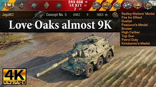 Concept No. 5 video in Ultra HD 4K🔝 Love Oaks almost 9K, 9 kills, 1663 🔝 World of Tanks ✔️