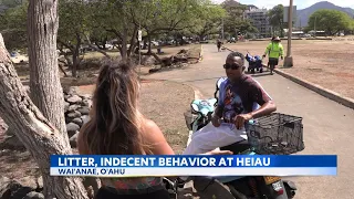 Sacred Hawaiian site in West Oahu dealing with trash, drugs, indecent behavior
