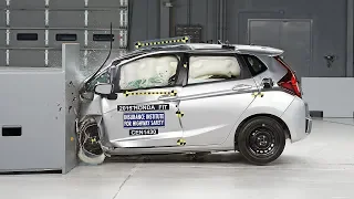 2015 Honda Fit driver-side small overlap IIHS crash test