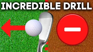 How to Hit the Ball Then the Turf with Your Iron!! Incredible drill