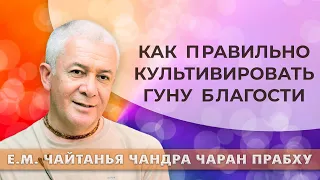 15/10/2022 Как правильно культивировать гуну благости? Е.М. Чайтанья Чандра Чаран прабху. Омск