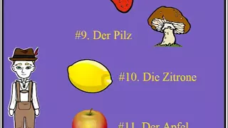 Learn German  Obst und Gemüse   Fruit and Vegetable