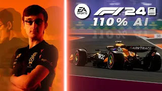 F1 24 110% AI AROUND JEDDAH AND NEW QATAR! | McLaren Gameplay
