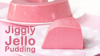 JIGGLY JELLO PUDDING (No-Bake) Easy DIY Jelly Dessert | Fun, Yummy and Delicious | Baking Cherry