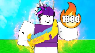 I got the HIGHEST WINSTREAK in 1V1 MODE! (Roblox Bedwars)