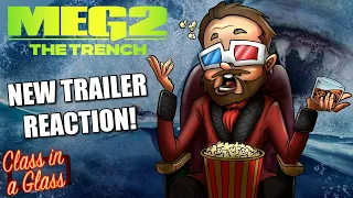 MEG 2: THE TRENCH TRAILER REACTION | SHARKS & DINOSAURS!