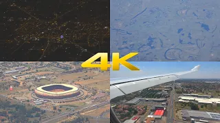 4K | Iberia Airbus A330 flight from Madrid to Johannesburg