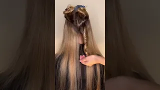 Низкий хвост с стразами | hairstyle with rhinestones