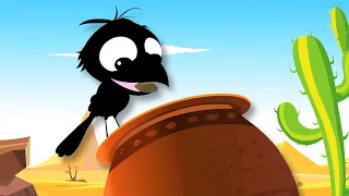 The Crow and The Pitcher, Short Story for Children by Kids Tv Fairytales