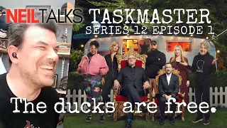 A Canadian watches Taskmaster Series 12 - Episode 1 Reaction - 6-Inch Paintings & Alex's Pop Shop