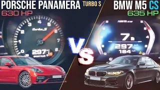 Porsche Panamera Turbo S VS BMW M5 CS | 0-300 KM/H