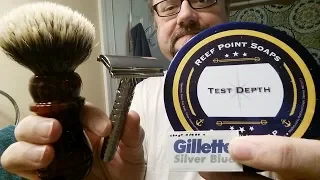 Just A Shave: Wolfman WR2 SB .95 - Gillette Silver Blue (12) - RPS Test Depth - Maggard SHD 26
