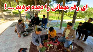 ولاگ مهمانی با تیم و پختن قابلی مزه دار افغانی 😋