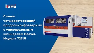 Станок четырехсторонний продольно-фрезерный Beaver 723UI. Производство прямого планкена