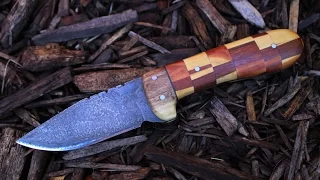 Making a drop point hunting knife from start to finish.