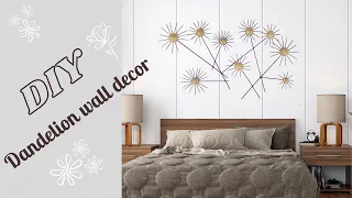 DIY Dandelion Wall Decor |Best way to reuse Toothpick | Bamboo skewers and Toothpicks craft idea