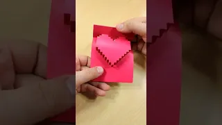 Магическое 3D сердечко из бумаги #Shorts #LoveNotes