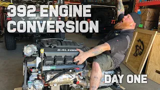 EPIC 392 Engine Conversion - America's Most Wanted 4x4 - Day One Complete!
