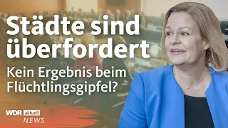 Flüchtlinge in Deutschland: Städte rufen bei Flüchtlingsgipfel um Hilfe | WDR Aktuelle Stunde