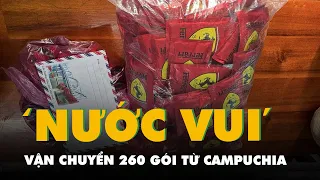 Bị bắt ở biên giới Campuchia khi đang mang 260 gói 'nước vui' về Việt Nam