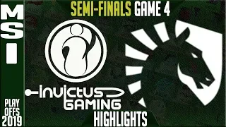 IG vs TL Highlights Game 4 | MSI 2019 Semi-finals Day 6 | Invictus Gaming vs Team Liquid G4