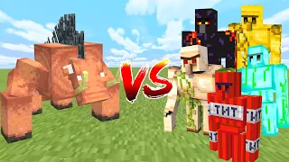 MUTANT HOGLIN vs ALL GOLEM in Minecraft Mob Battle
