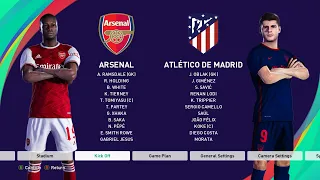 PES 2021 Gameplay : Arsenal VS Atletico Madrid (4-1) Professional Level