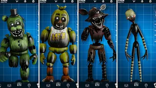 FNAF AR Phantom Animatronics Jumpscare & Workshop Animations