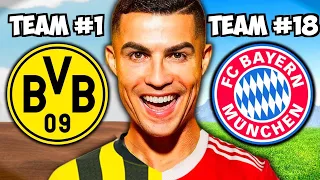 Was wäre, wenn CR7 bei jedem BUNDESLIGA CLUB spielen würde? 👀