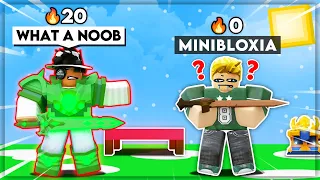 So I Pretended To Be A *NOOB* In Roblox BedWars!