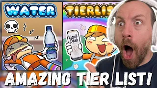 AMAZING TIER LIST! SocksStudios water tier list (REACTION!!!)