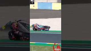 Ktm rc16 dangerous accident in race. Watch this seen.