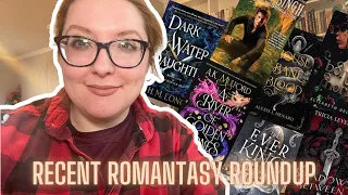 lets talk about my most recent fantasy romance reads // romantasy roundup