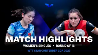 Qian Tianyi vs Manika Batra | WS R16 | WTT Star Contender Goa 2023