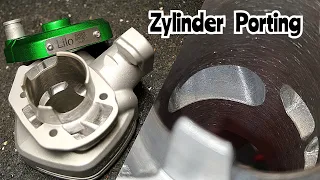 Zweitakt Zylinder Porting | 70ccm Sport Cylinder auf Racing Niveau bringen| Lilo Scooter Performance