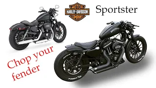 Chop rear fender SPORTSTER xl1200 Harley-Davidson