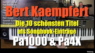 Bert Kaempfert - 10 Songbook-Einträge für Pa1000 Musikant und Pa4X Musikant