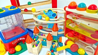 Marble Run Race☆More than 10 kinds of colorful marble courses & big balls