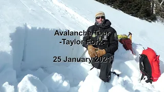 Avalanche Tour in the Taylor Fork - 25 January 2021