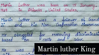 Ten lines on Martin Luther King | Write an Essay on Martin Luther King