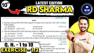 RD Sharma Class 10 Chapter 1 | Real Numbers | Exercise 1.2 Q1 to Q10