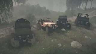 MudRunner Spintires  Topless Jeep Shootout