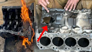 How Local Mechanic Used a Special Piece Like a Bird's feather to Repair a Torn Engine Cylinder….