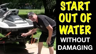 How To Start a Honda Jet Ski Out of Water Without Damaging It