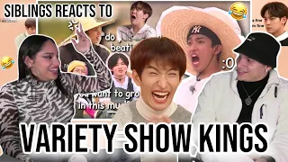 Siblings react to The 'v' in svt stands for variety show kings 😮🤣😎